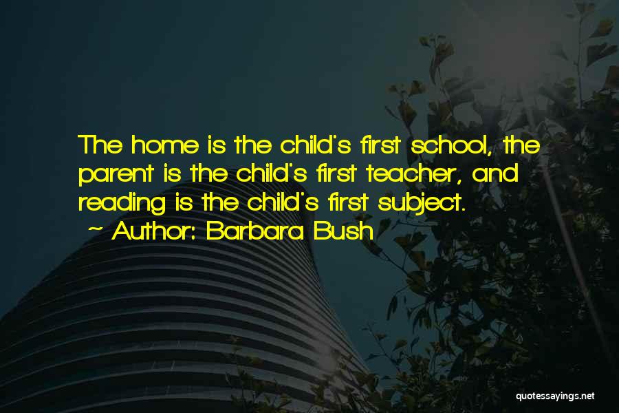 Children's Reading Quotes By Barbara Bush