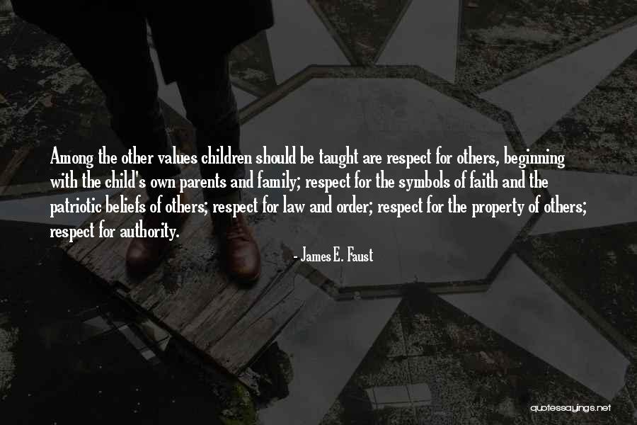 Children's Respect For Parents Quotes By James E. Faust