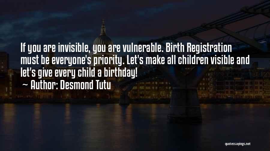 Child's Birthday Quotes By Desmond Tutu