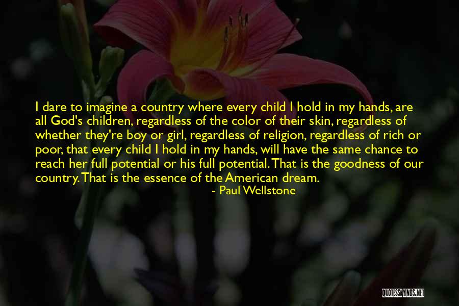 Child's Hands Quotes By Paul Wellstone