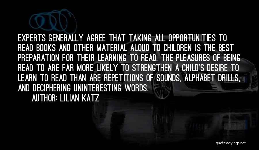 Child's Learning Quotes By Lilian Katz