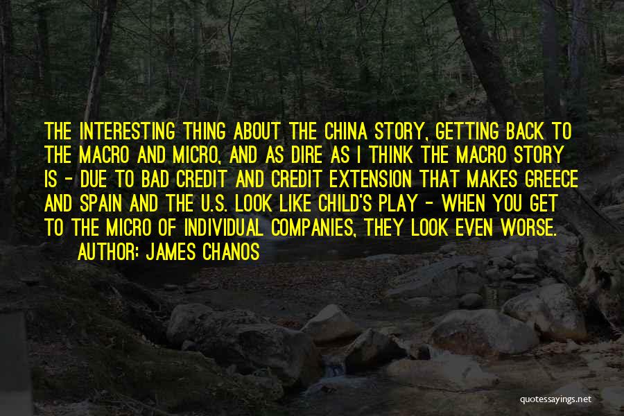 Child's Play Quotes By James Chanos