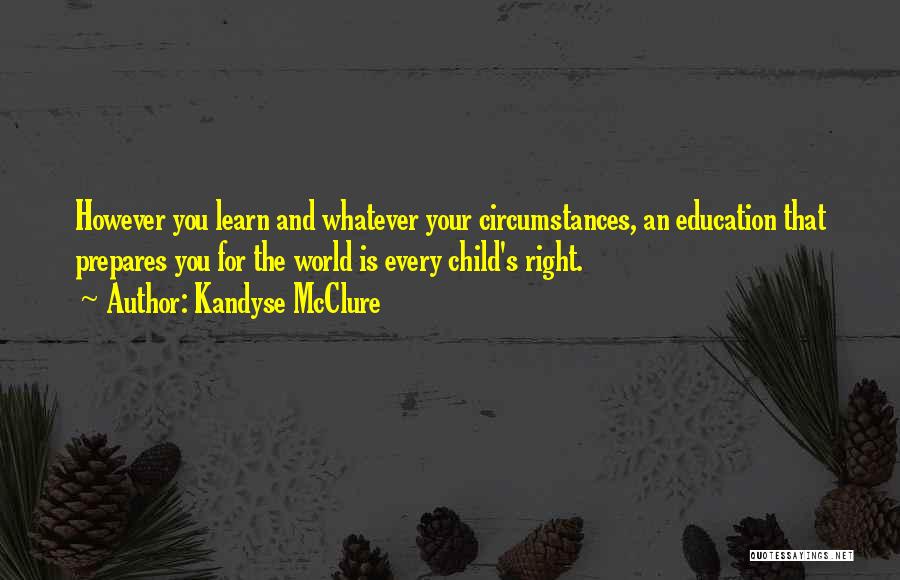 Child's Right To Education Quotes By Kandyse McClure