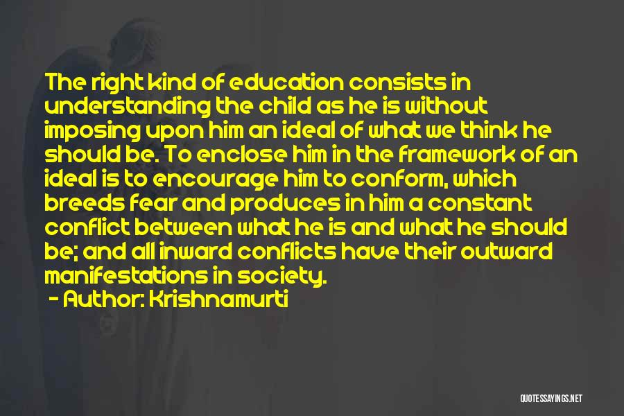 Child's Right To Education Quotes By Krishnamurti