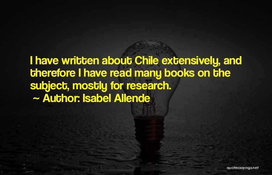 Chile Quotes By Isabel Allende