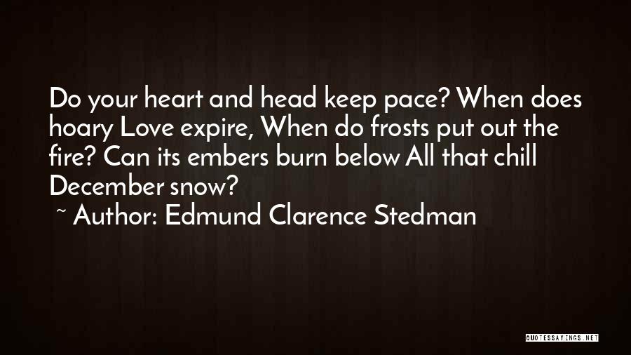 Chill Out Quotes By Edmund Clarence Stedman