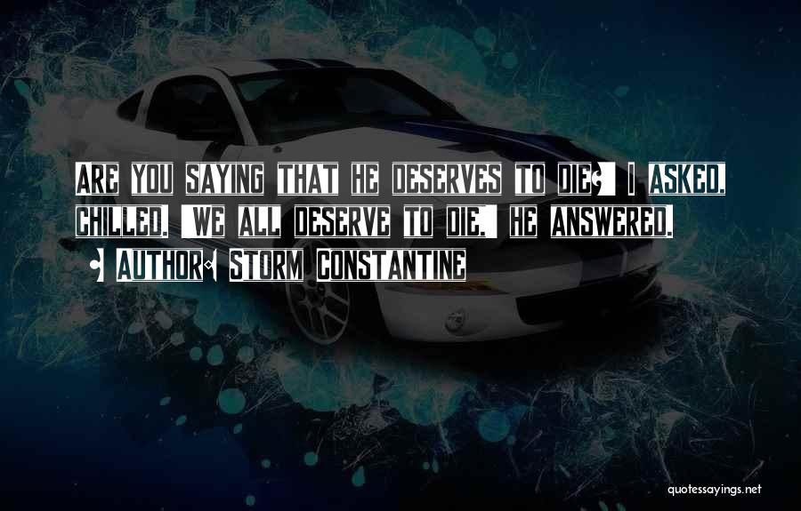 Chilled Quotes By Storm Constantine