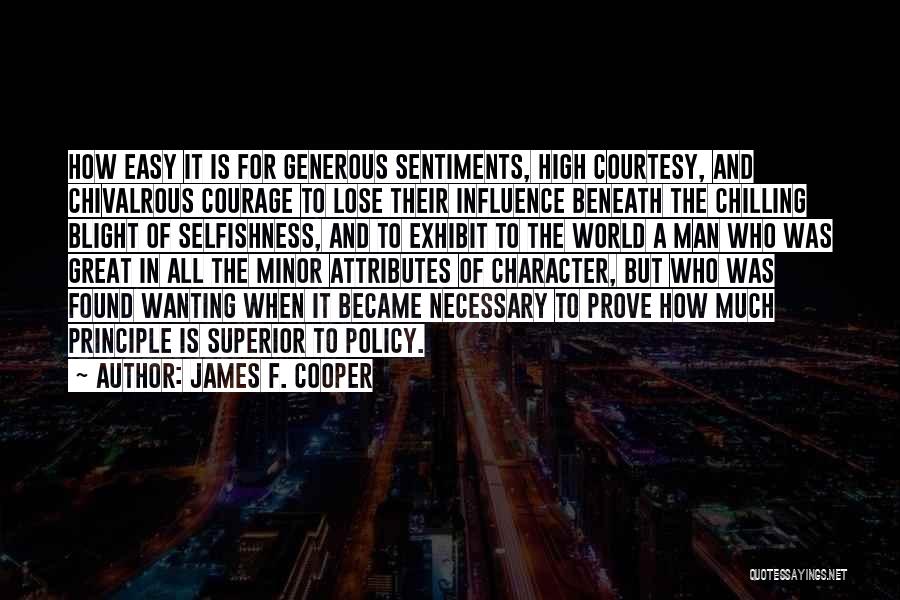 Chilling Quotes By James F. Cooper