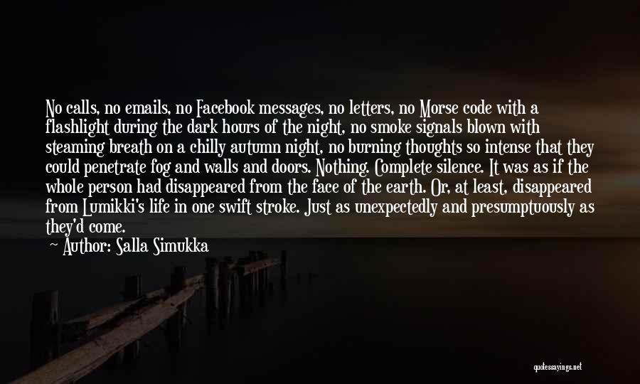 Chilly Night Quotes By Salla Simukka