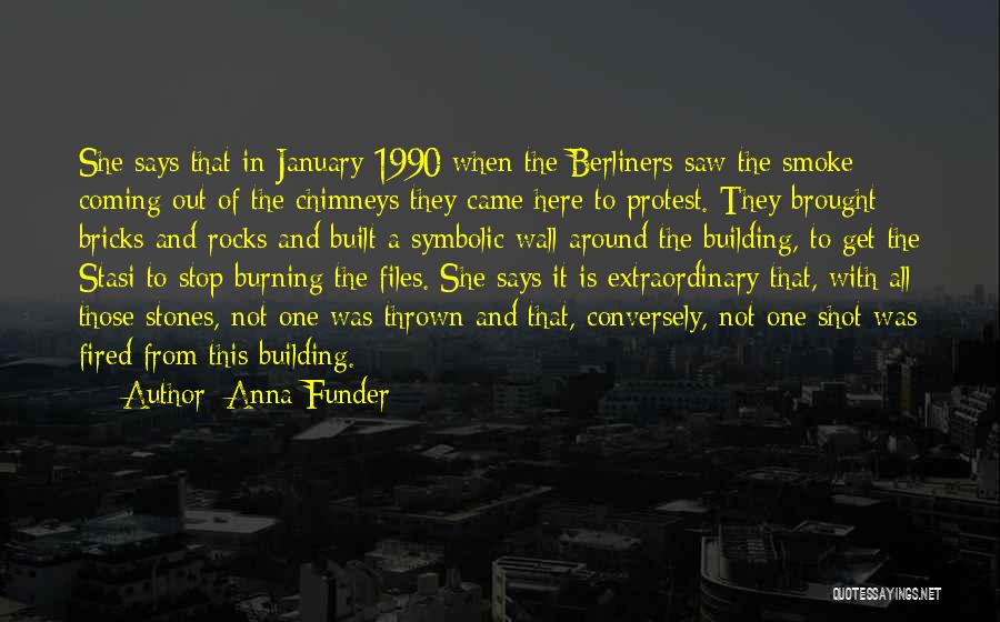 Chimneys Quotes By Anna Funder