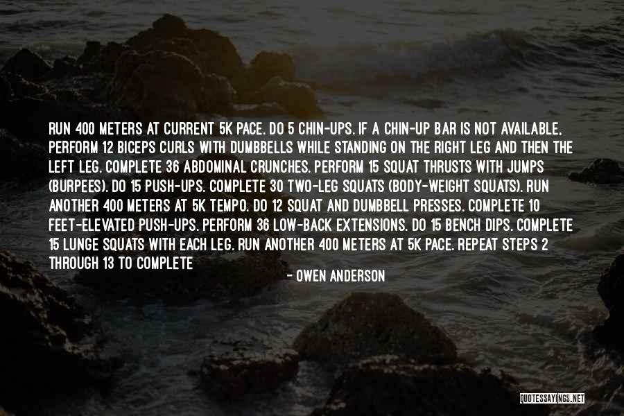 Chin Ups Quotes By Owen Anderson Chin Ups Quotes By Owen Anderson