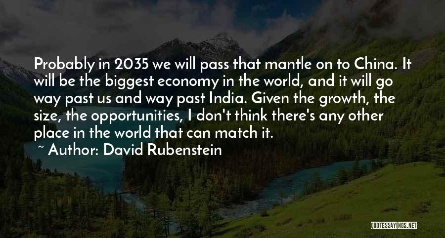 China And India Quotes By David Rubenstein