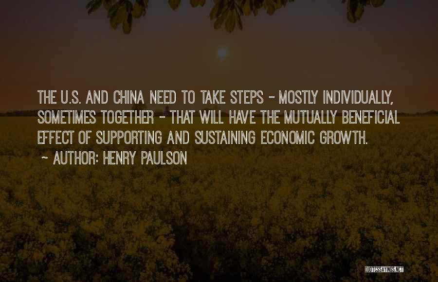 China Economic Growth Quotes By Henry Paulson