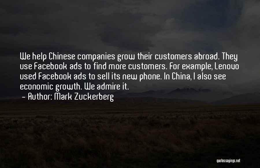 China Economic Growth Quotes By Mark Zuckerberg