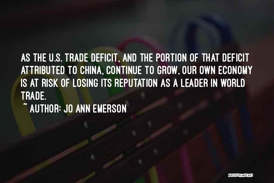 China Economy Quotes By Jo Ann Emerson
