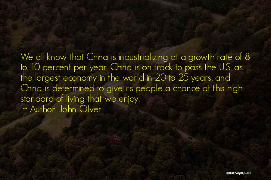 China Economy Quotes By John Olver