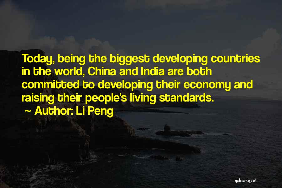China Economy Quotes By Li Peng