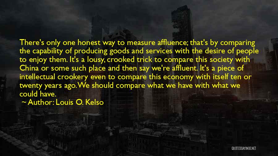 China Economy Quotes By Louis O. Kelso