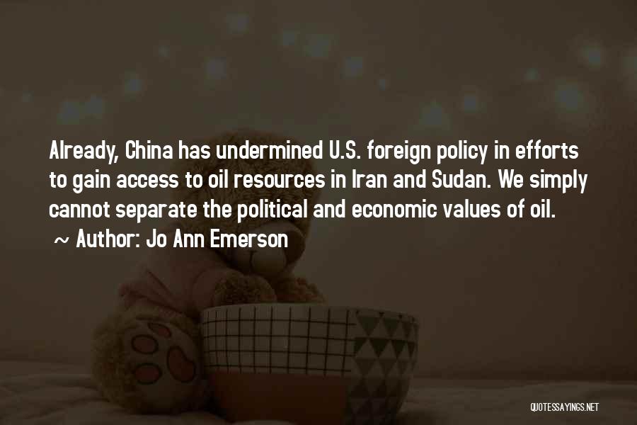 China Foreign Policy Quotes By Jo Ann Emerson