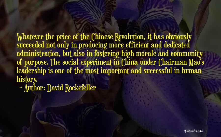 China History Quotes By David Rockefeller