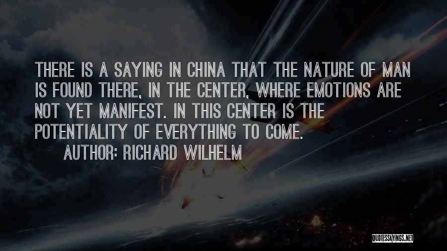 China Man Quotes By Richard Wilhelm