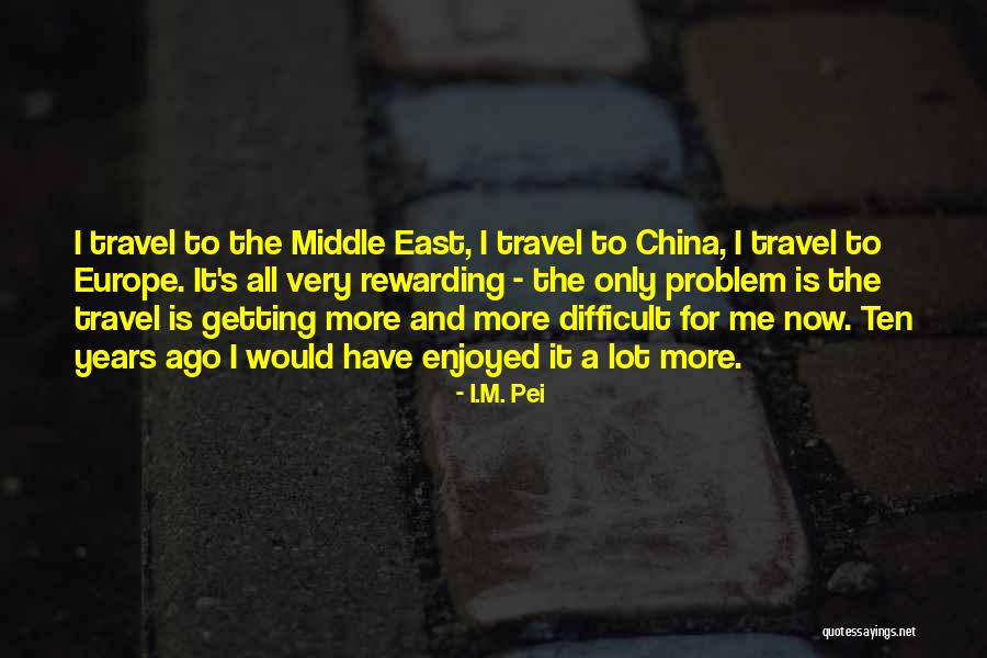 China Travel Quotes By I.M. Pei