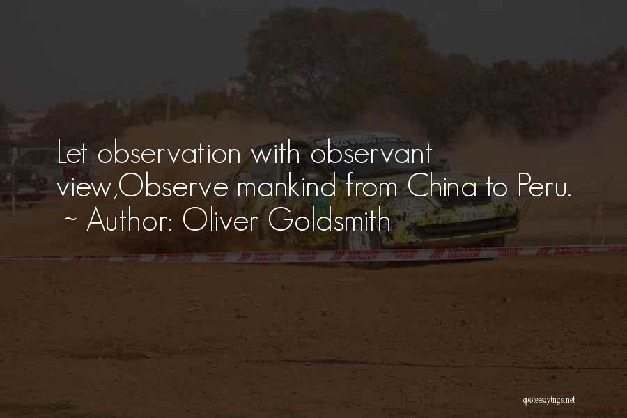 China Travel Quotes By Oliver Goldsmith