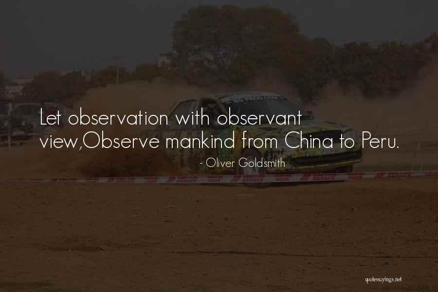 China Travel Quotes By Oliver Goldsmith