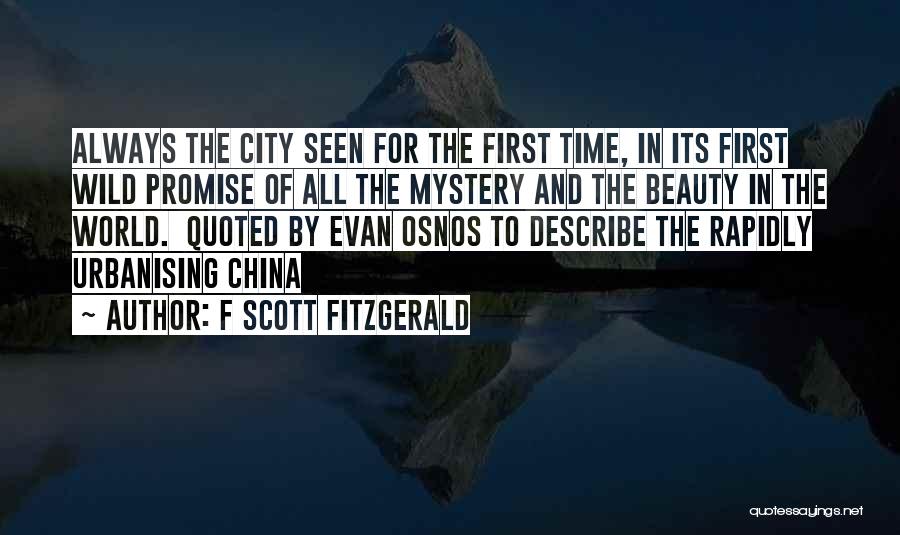 China's Beauty Quotes By F Scott Fitzgerald