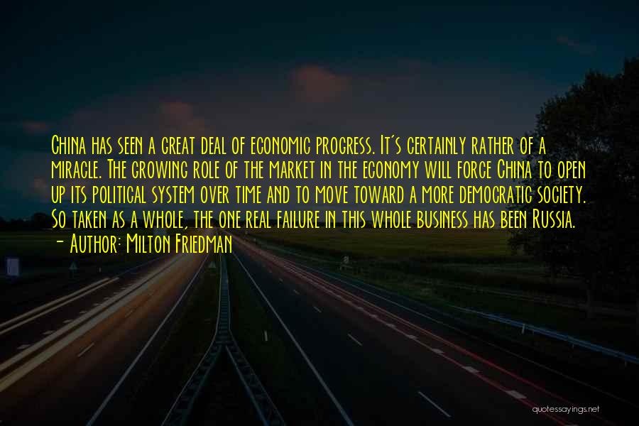 China's Economy Quotes By Milton Friedman