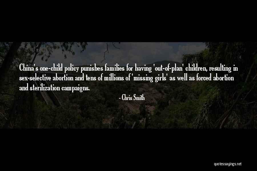 China's One Child Policy Quotes By Chris Smith