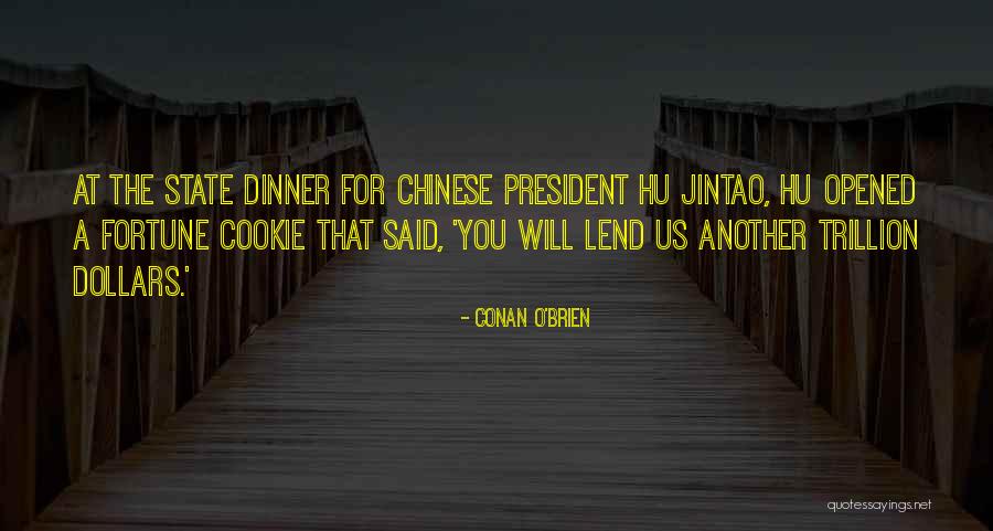 Chinese Dinner Quotes By Conan O'Brien Chinese Dinner Quotes By Conan O'Brien