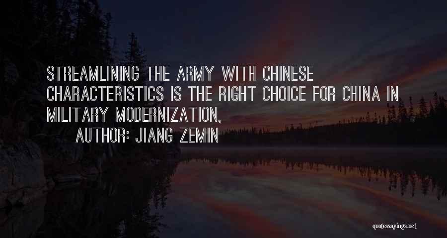 Chinese Military Quotes By Jiang Zemin