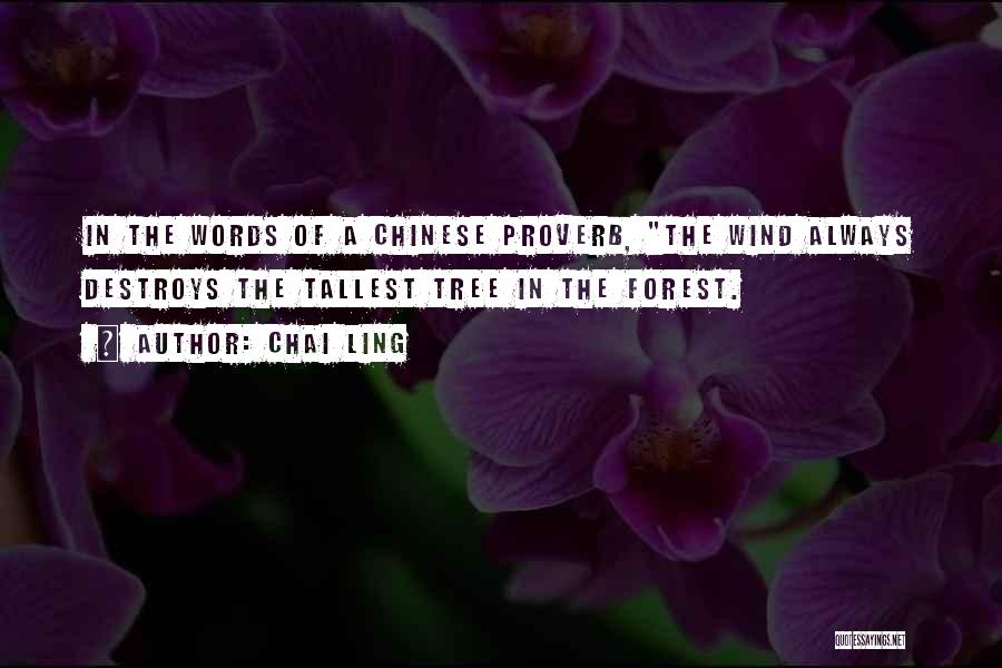 Chinese Proverb Quotes By Chai Ling