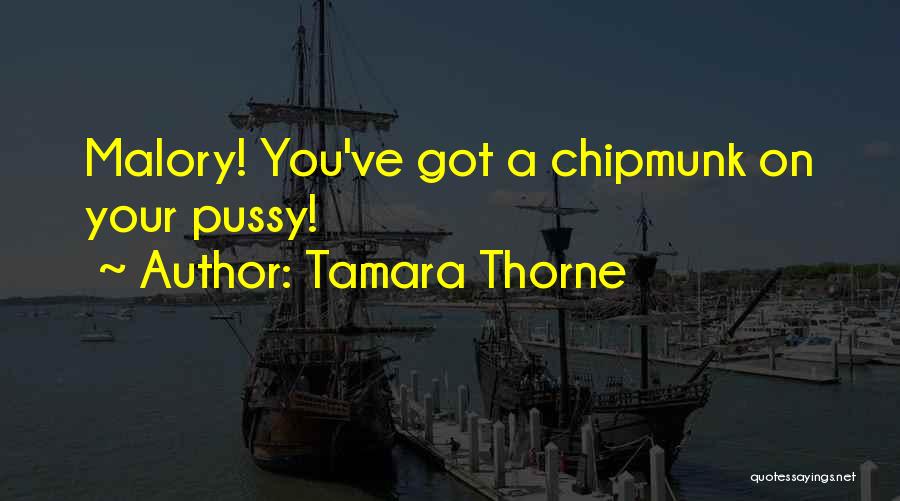 Chipmunk Quotes By Tamara Thorne