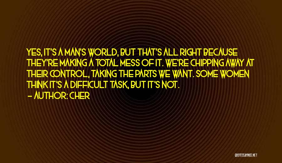 Chipping Away Quotes By Cher