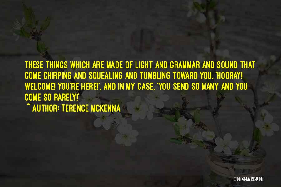 Chirping Quotes By Terence McKenna