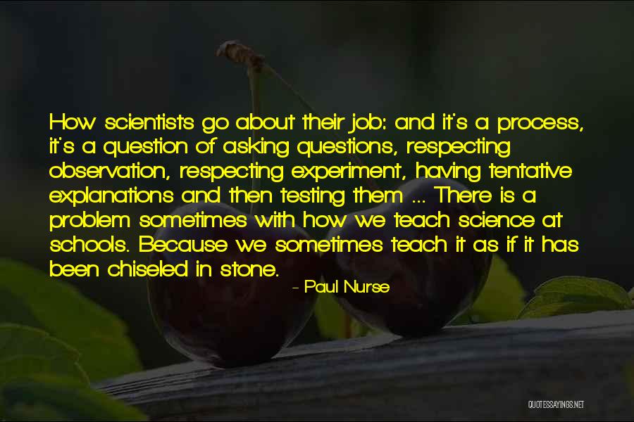 Chiseled Stone Quotes By Paul Nurse Chiseled Stone Quotes By Paul Nurse