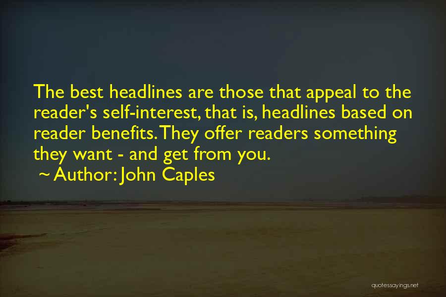 Chiysonovelty Quotes By John Caples