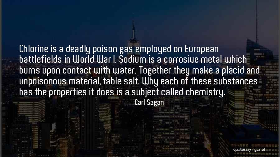 Chlorine Gas Quotes By Carl Sagan