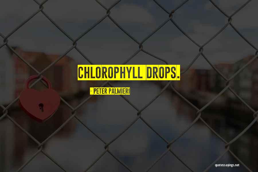 Chlorophyll A Quotes By Peter Palmieri Chlorophyll A Quotes By Peter Palmieri