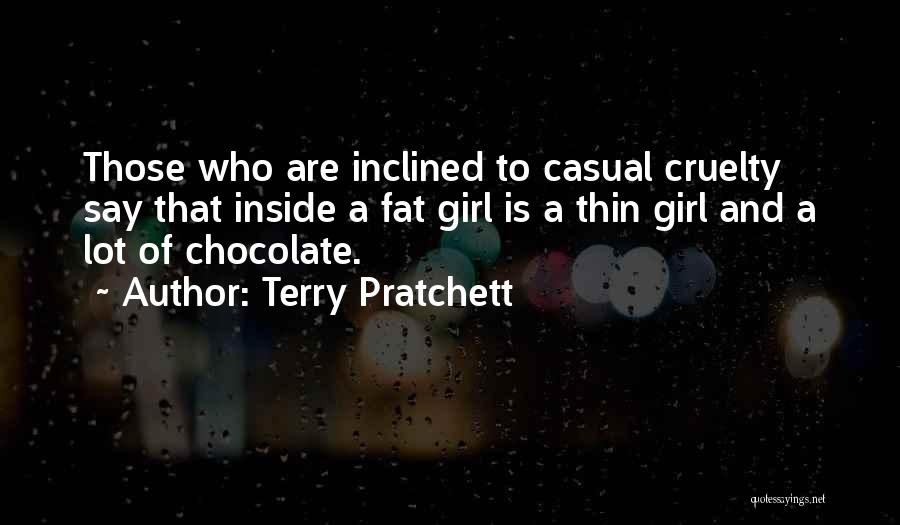Chocolate And Girl Quotes By Terry Pratchett