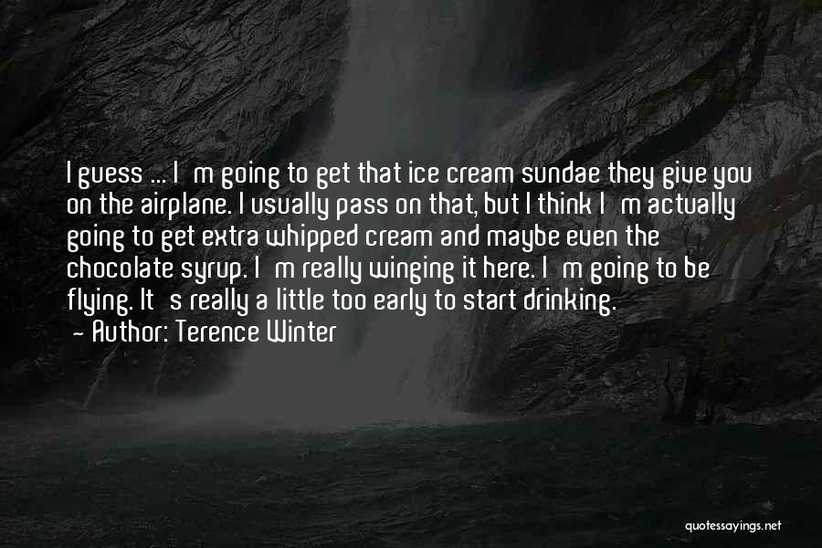 Chocolate And Ice Cream Quotes By Terence Winter