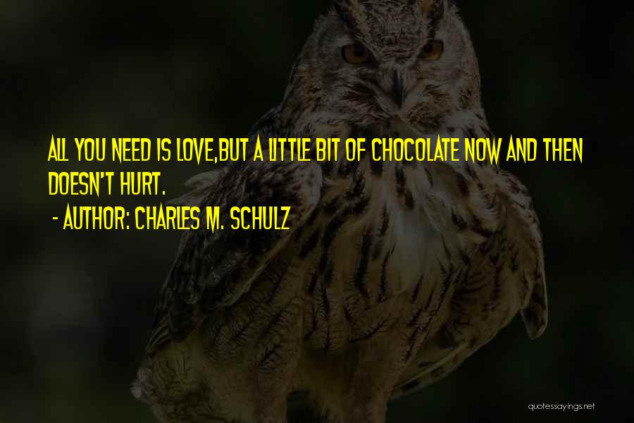 Chocolate And Love Quotes By Charles M. Schulz