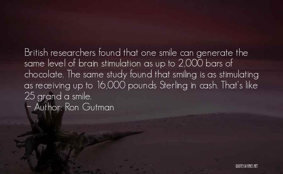 Chocolate Bars Quotes By Ron Gutman