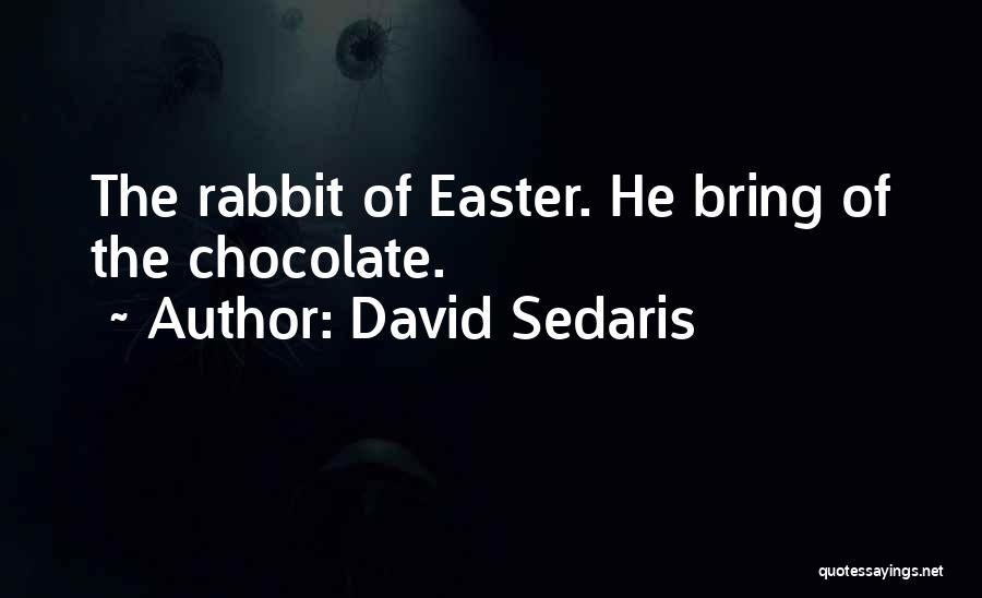 Chocolate Funny Quotes By David Sedaris