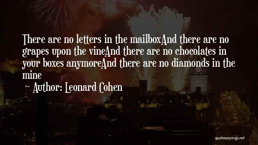 Chocolates Quotes By Leonard Cohen