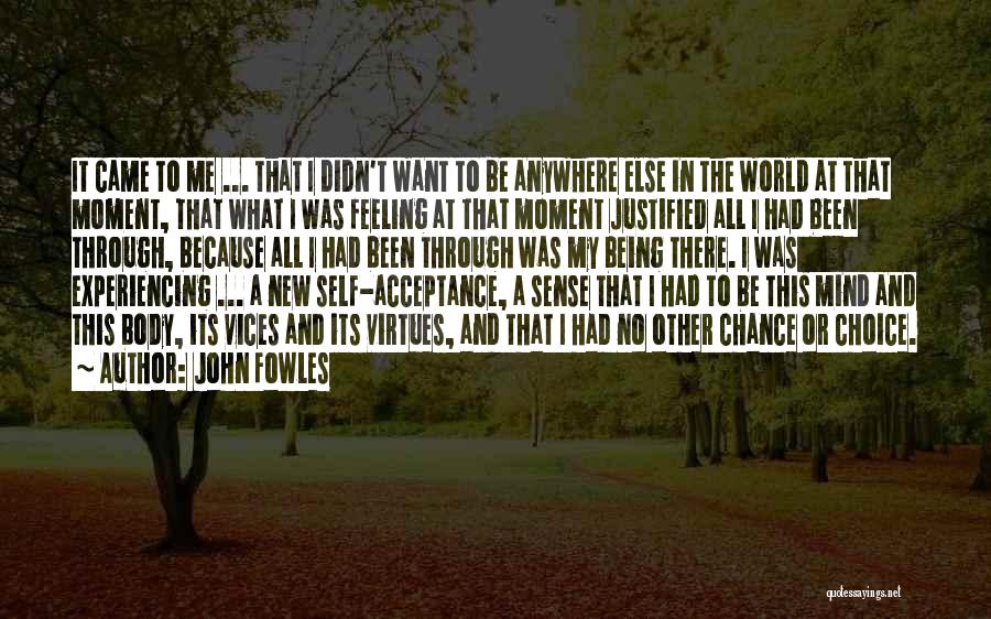 Choice And Chance Quotes By John Fowles