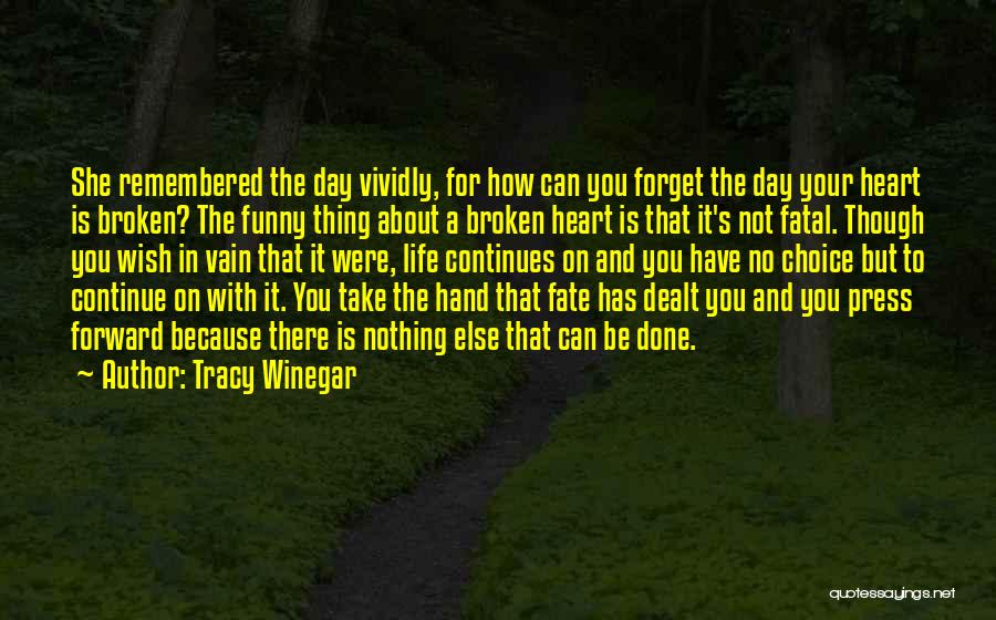 Choice And Fate Quotes By Tracy Winegar