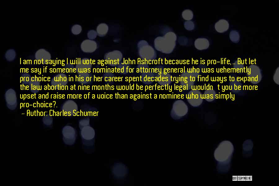 Choice And Life Quotes By Charles Schumer